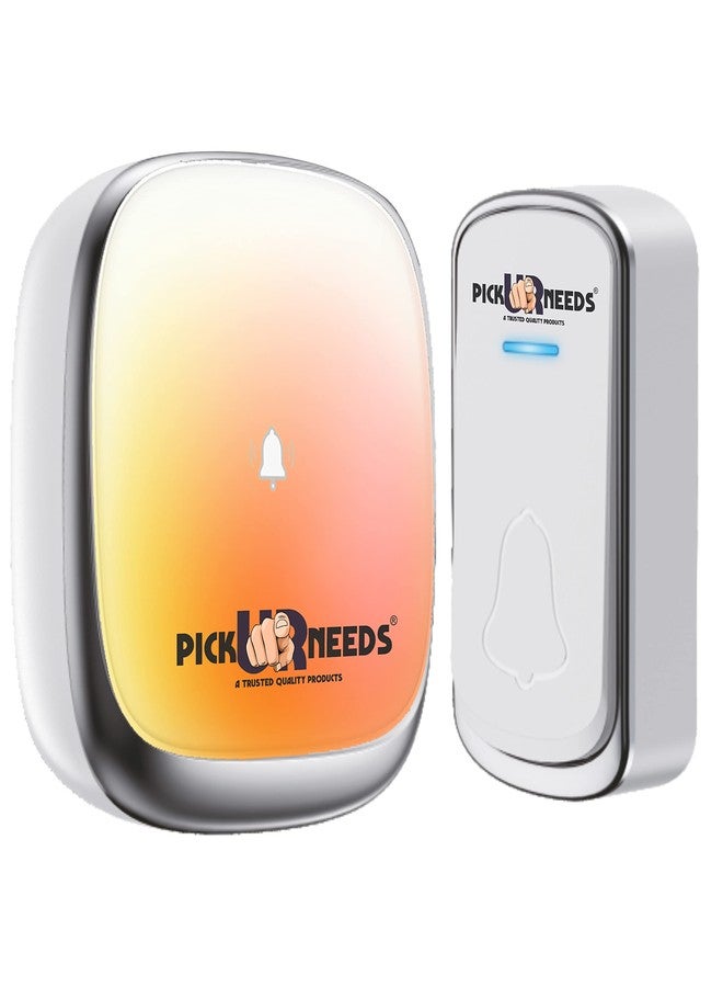 Pick Ur Needs Wireless Door Bell for Home with Remote Control Easy Adjustable Ringtones,Led Indicator, 4 Volume Levels - Image 1